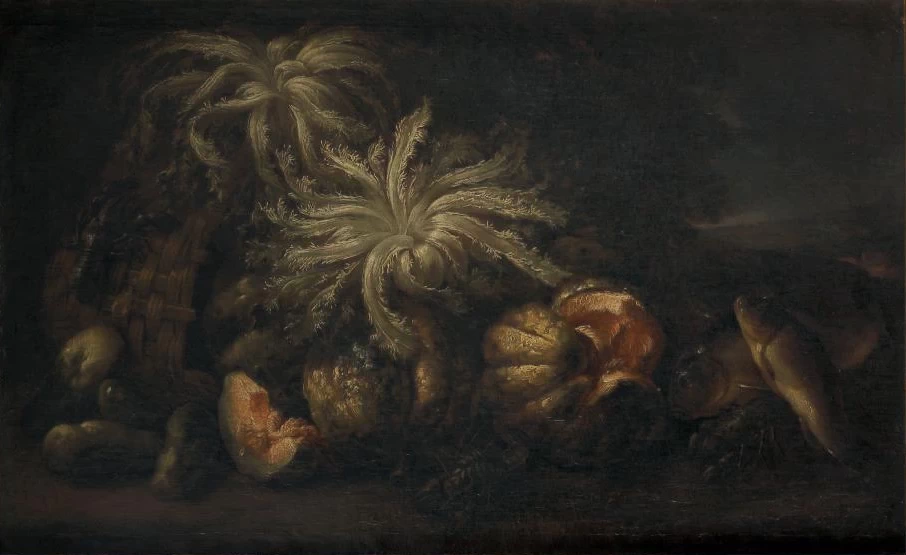 Natura morta con fiori e frutti